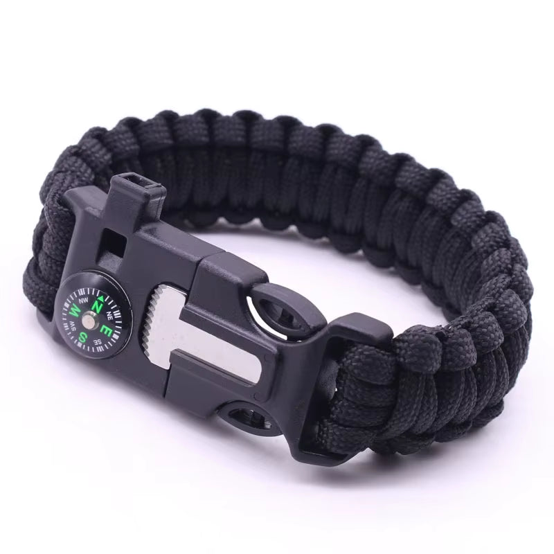 Goalfit Outdoors GB-010 Outdoor Camping Survival Kit Nylon for Bracelet Compass Whistle Multifunction Tool Accessories Portable