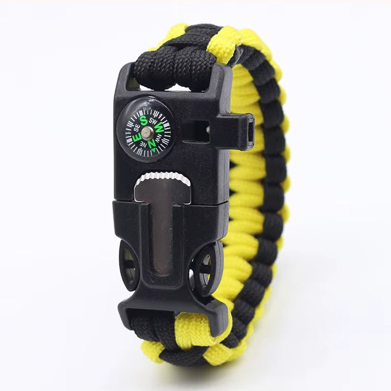 Goalfit Outdoors GB-010 Outdoor Camping Survival Kit Nylon for Bracelet Compass Whistle Multifunction Tool Accessories Portable