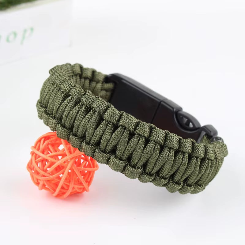 Goalfit Outdoors GB-010 Outdoor Camping Survival Kit Nylon for Bracelet Compass Whistle Multifunction Tool Accessories Portable