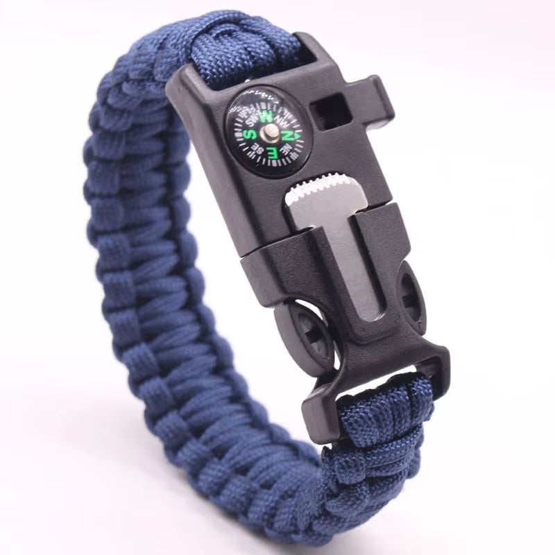 Goalfit Outdoors GB-010 Outdoor Camping Survival Kit Nylon for Bracelet Compass Whistle Multifunction Tool Accessories Portable