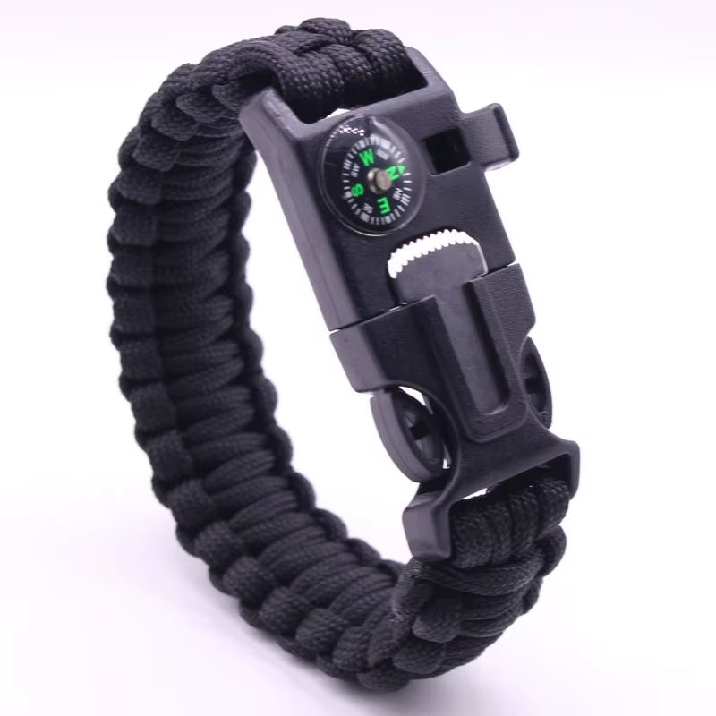 Goalfit Outdoors GB-010 Outdoor Camping Survival Kit Nylon for Bracelet Compass Whistle Multifunction Tool Accessories Portable