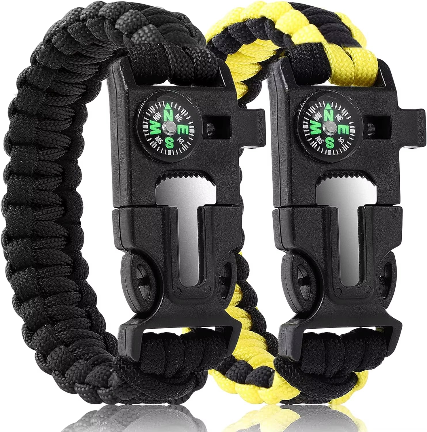Goalfit Outdoors GB-010 Outdoor Camping Survival Kit Nylon for Bracelet Compass Whistle Multifunction Tool Accessories Portable